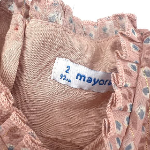 Mayoral Pleated Shimmer Dress - Picture 4 of 5